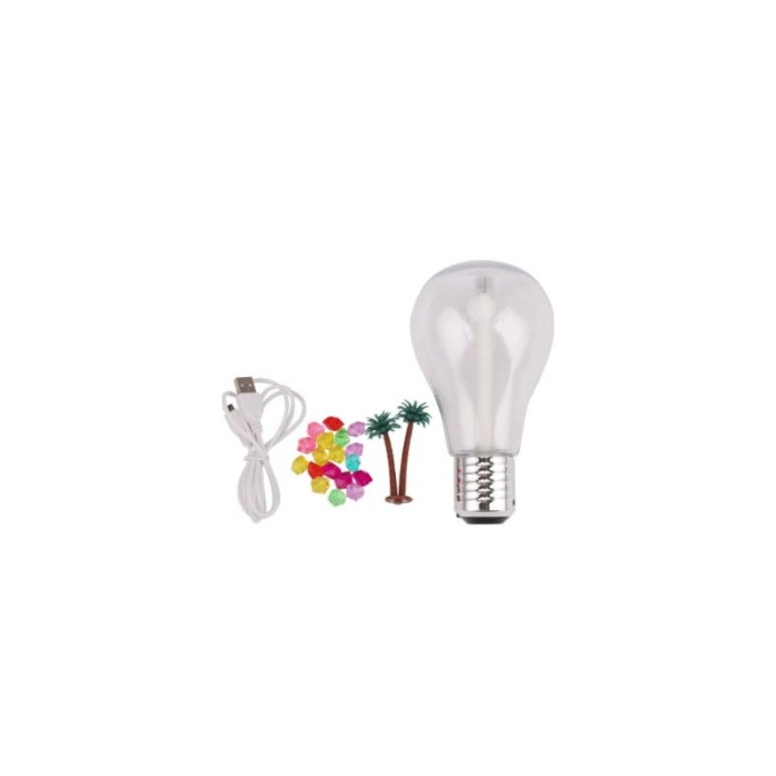 Umidificator Air Bulb, controleaza nivelul de umiditate, portabil,400ml, 16 cm, argintiu [1]