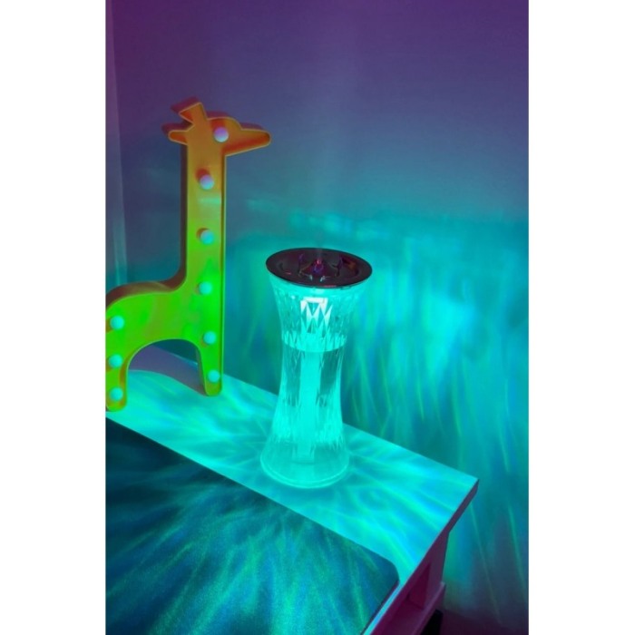Umidificator de aer 2 in 1 Atmosphere Light, 270 ml, 86x86x193 mm, lampa multicolora, RGB, accente aramii, Doty®️ [4]