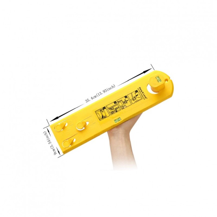 Unealta manuala pentru agatat tablouri Perfectly Fixed, usor de utilizat,eficienta, galben [6]