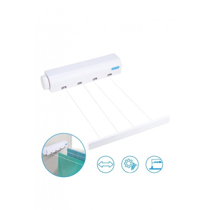 Uscator de rufe automatic StraightLines, cu 5 sfori, practic, rezistent, 3.75 m, alb, Doty®️ [4]