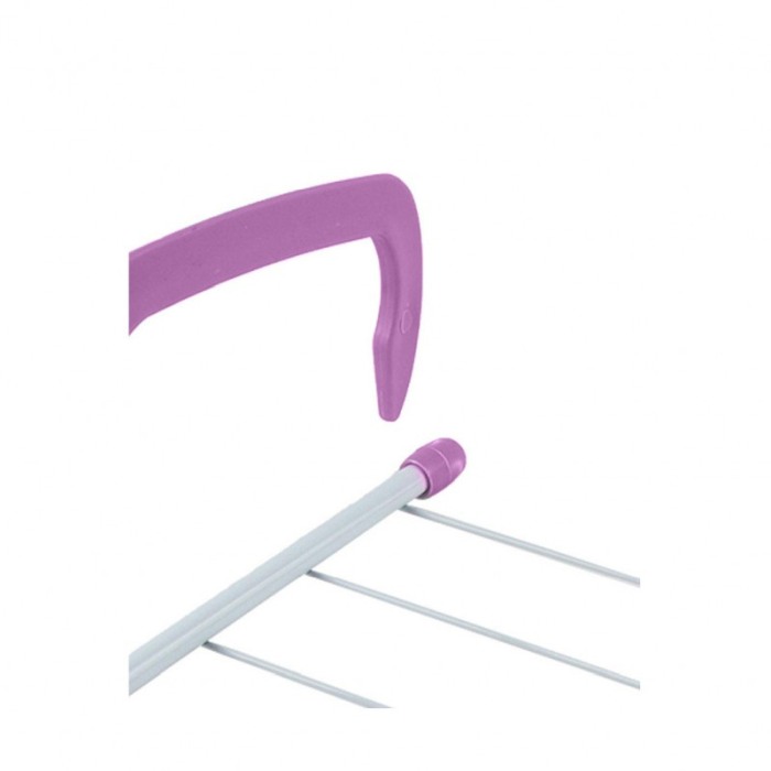 Uscator rufe pentru calorifer sau balcon EasyStand, 50x29 cm, alb/mov [3]