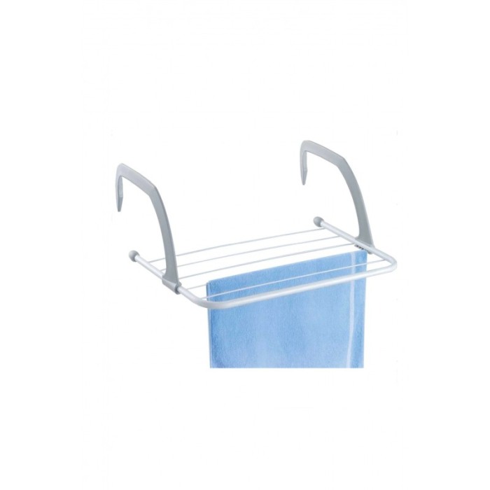Uscator rufe pentru calorifer sau balcon EasyStand, usor de utilizat, 50x29 cm, alb/gri, Doty [4]