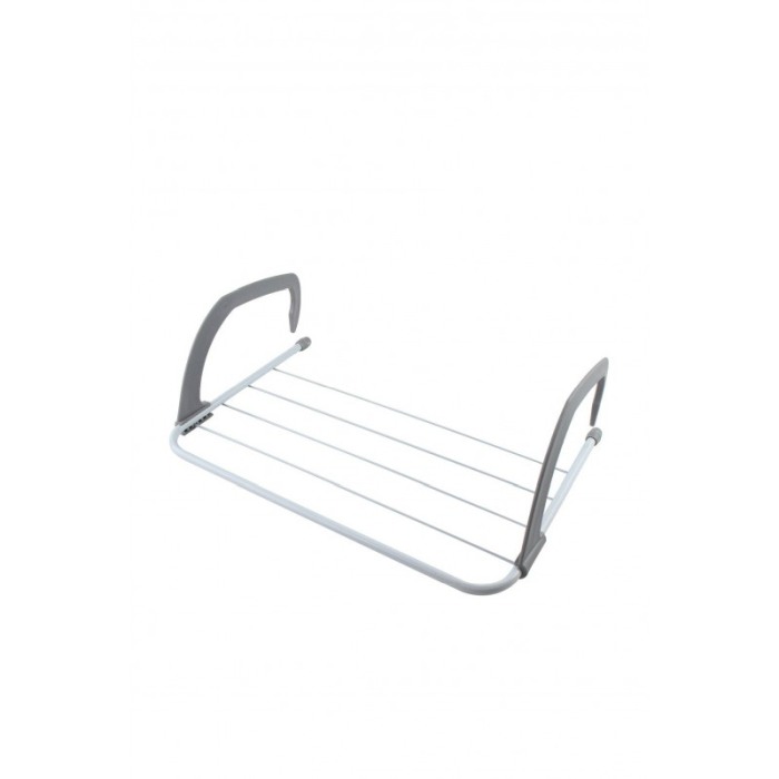 Uscator rufe pentru calorifer sau balcon EasyStand, usor de utilizat, 50x29 cm, alb/gri, Doty [5]