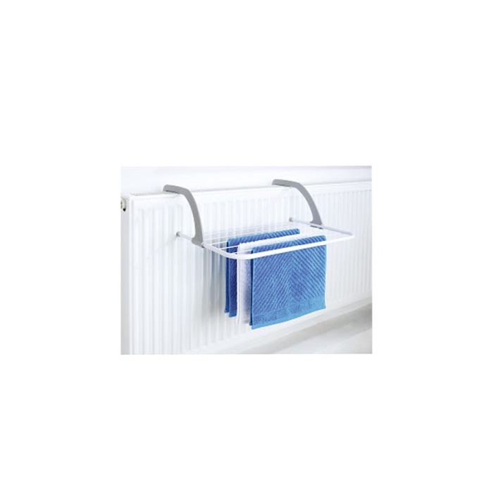 Uscator rufe pentru calorifer sau balcon EasyStand, usor de utilizat, 50x29 cm, alb/gri, Doty [1]