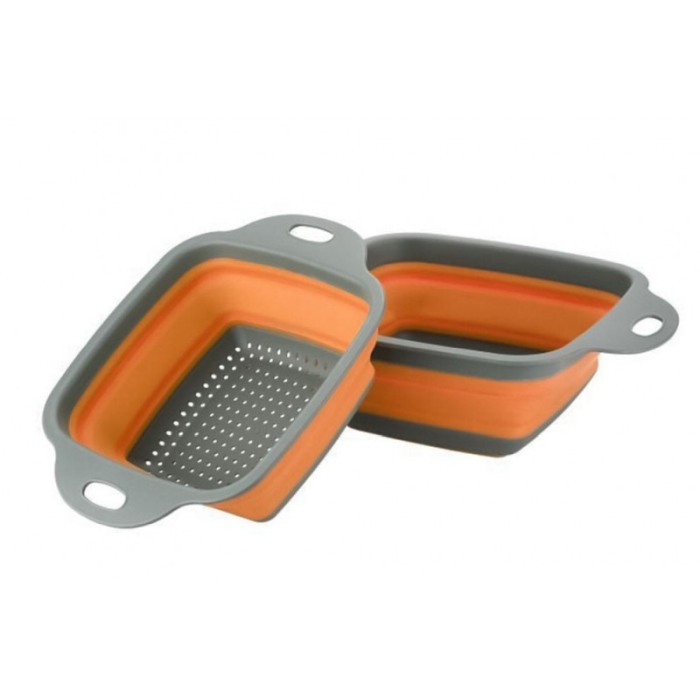 Vas strecuratoare pliabil pentru fructe si legume,dreptunghiular silicon, material rezistent, usor de folosit si de curatat,30 x [1]