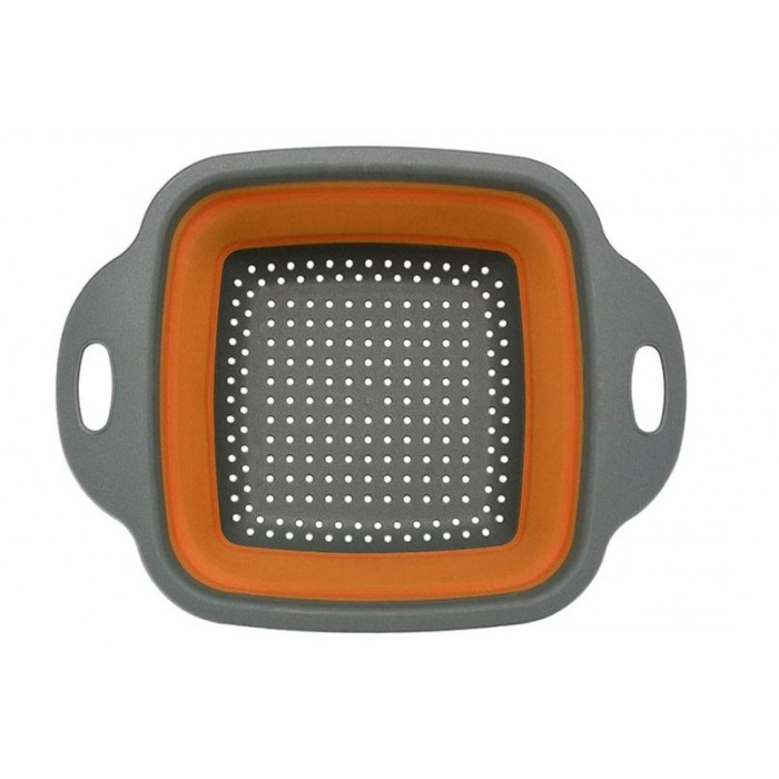 Vas strecuratoare pliabil pentru fructe si legume,dreptunghiular silicon, material rezistent, usor de folosit si de curatat,30 x [3]