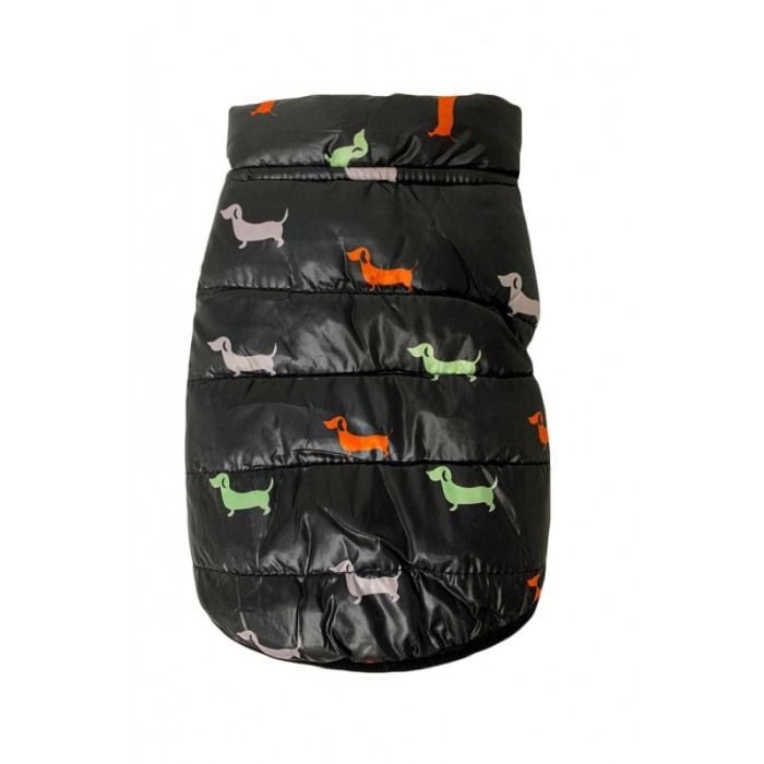 Vesta calduroasa si impermeabila pentru catei de talie foarte mica, negru, masura S, Doty [2]