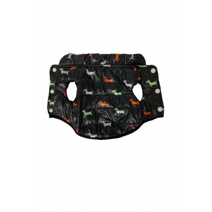 Vesta calduroasa si impermeabila pentru catei de talie foarte mica, negru, masura S, Doty [4]