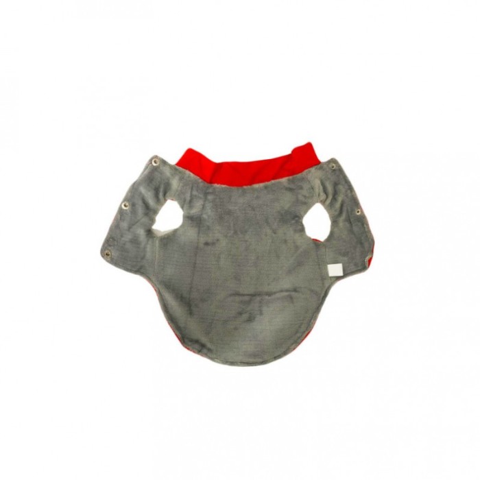 Vesta de ploaie calduroasa si impermeabila pentru catei de talie mica, rosu, masura L, Doty® [3]