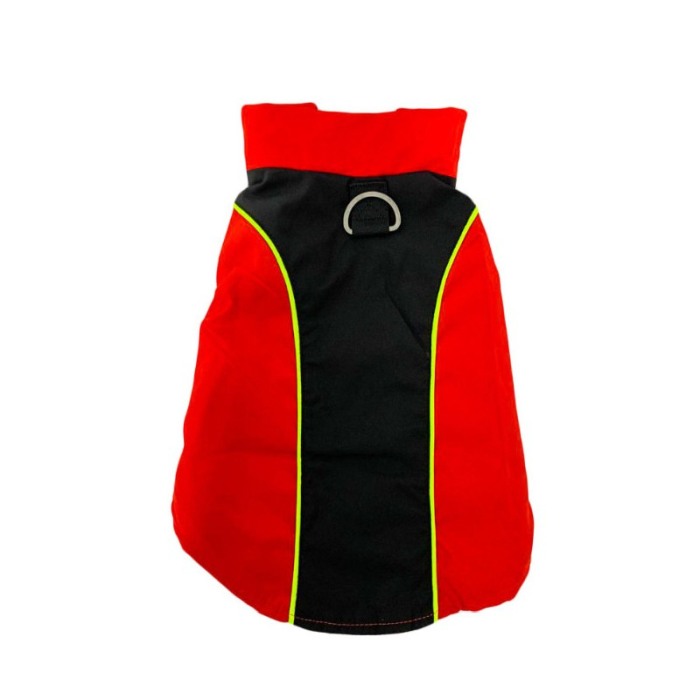 Vesta de ploaie calduroasa si impermeabila pentru catei de talie mica, rosu, masura L, Doty® [4]