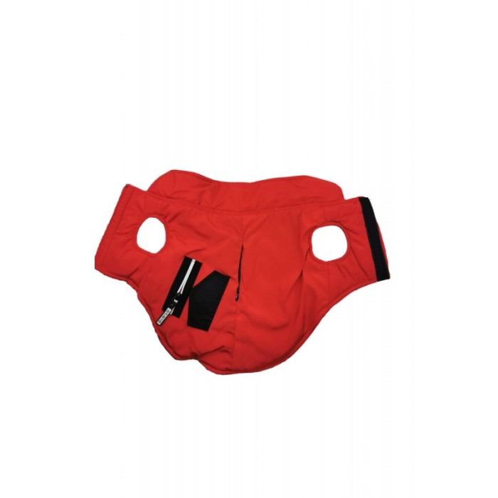 Vesta impermeabila si captusita pentru caini de talie mica BobbyPuff Doty®, 30 cm, S, rosu [2]