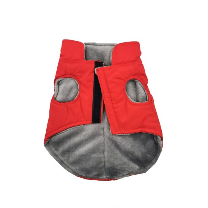 Vesta impermeabila si captusita pentru caini de talie mica BobbyPuff Doty®, 30 cm, S, rosu [3]