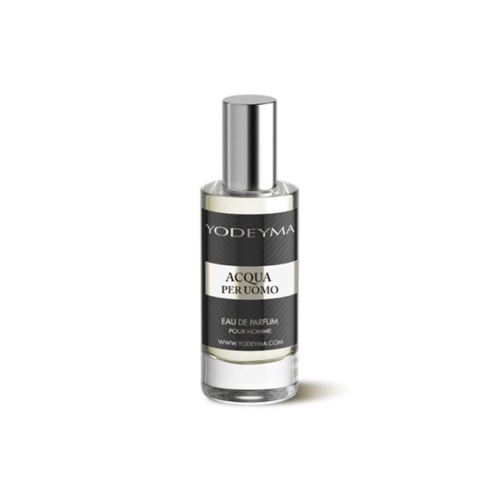 Yodeyma Acqua per Uomo Apa de parfum pentru barbati, nuante de bergamota, nota acvatica si lemn, 15ml [3]