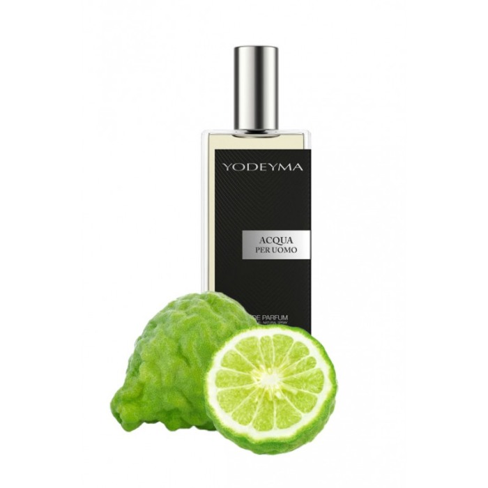Yodeyma Acqua per Uomo Apa de parfum pentru barbati, nuante de bergamota, nota acvatica si lemn, 50ml [4]