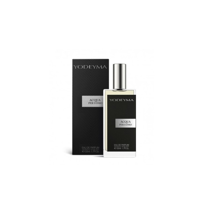 Yodeyma Acqua per Uomo Apa de parfum pentru barbati, nuante de bergamota, nota acvatica si lemn, 50ml [2]