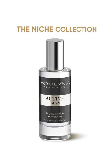 Yodeyma Active Man Apa de parfum pentru barbati, nuante de ananas, pachuli si lichen de prun, 15ml [3]