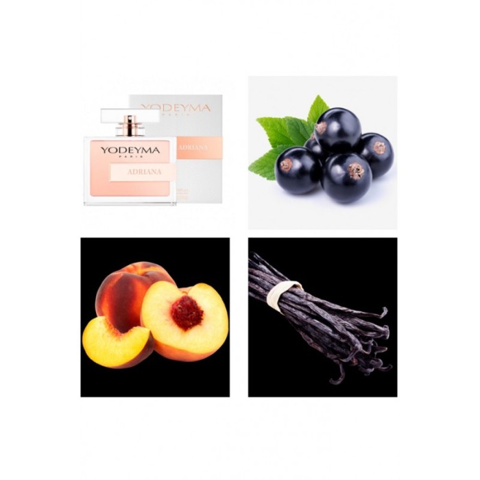 Yodeyma Adriana Apa de parfum pentru femei, nuante de agris negru, piersic si vanilie, 100ml [5]