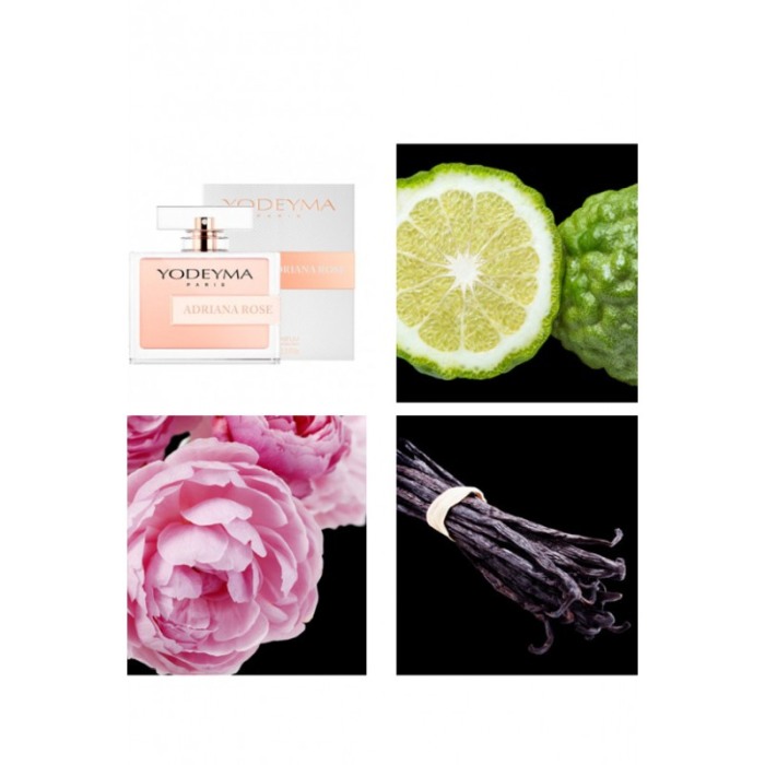 Yodeyma Adriana Rose Apa de parfum pentru femei, nuante de bergamota, trandafir si vanilie, 100ml [4]