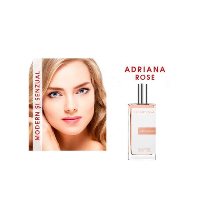 Yodeyma Adriana Rose Apa de parfum pentru femei, nuante de bergamota, trandafir si vanilie, 50ml [5]