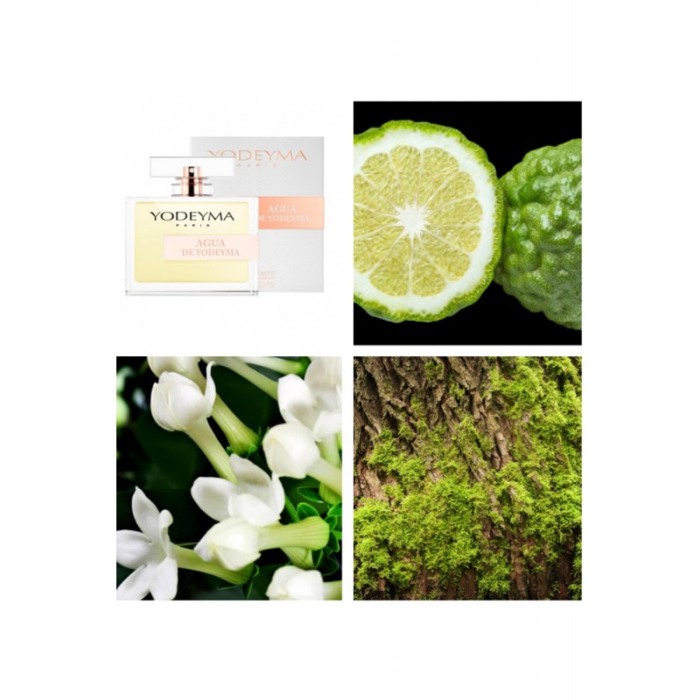 Yodeyma Agua de Yodeyma Apa de parfum pentru femei, nuante de bergamota, Iasomie si lichen de prun, 100ml [5]