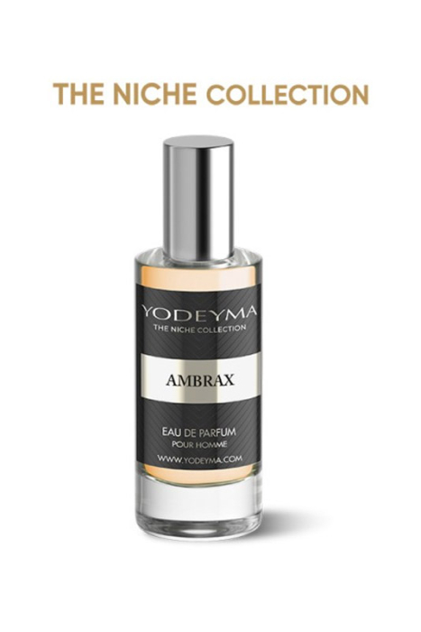 Yodeyma Ambrax Apa de parfum pentru barbati, nuante de Lemn de agar, Rasina de benjoin si tamaie, este nota perfecta de masculinitate moderna, putere si rafinament, 15ml [2]