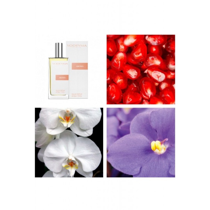 Yodeyma Aroma Apa de parfum pentru femei, nuante de rodie, orhidee si saintpauli, 50ml [3]