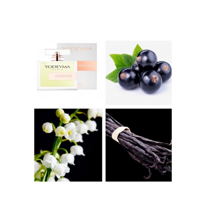 Yodeyma Atrápame Apa de parfum pentru femei, nuante de agris negru, lacramioara si vanilie, 100ml [4]