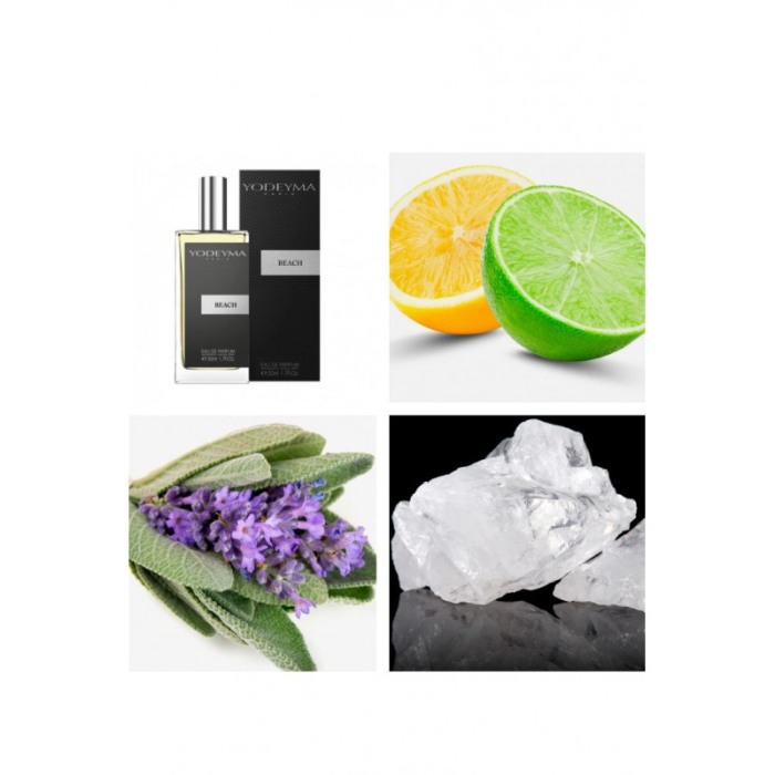Yodeyma Beach Apa de parfum pentru barbati, nuante de citrice, salvie si mosc alb, 50ml [3]