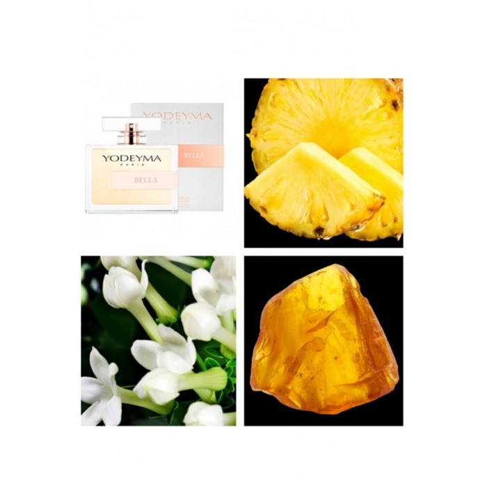 Yodeyma Bella Apa de parfum pentru femei, nuante de ananas, iasomie si chihlimbar, 100ml [4]