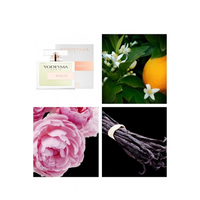 Yodeyma Berlue Apa de parfum pentru femei, nuante de neroli, trandafir si vanilie, 100ml [4]