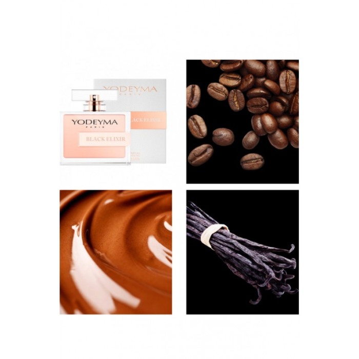 Yodeyma Black Elixir Apa de parfum pentru femei, nuante de cafea, lichior, vanilie, 100ml [3]