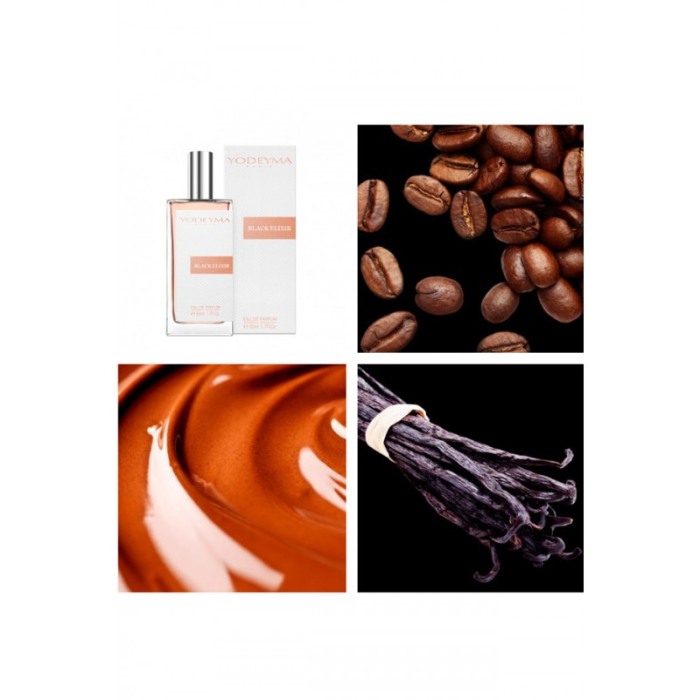 Yodeyma Black Elixir Apa de parfum pentru femei, nuante de cafea, lichior, vanilie, 50ml [3]