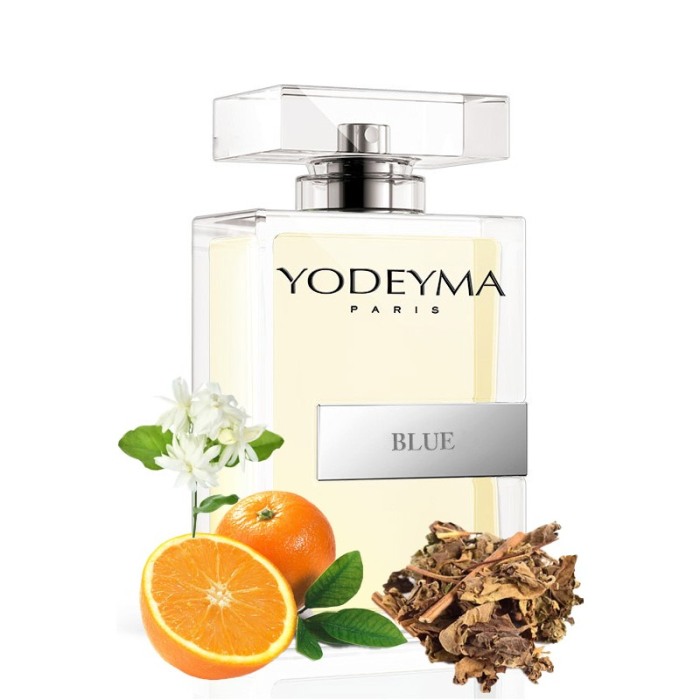 Yodeyma Blue Apa de parfum pentru barbati, nuante de portocala, iasomie si pachuli, 100ml [1]