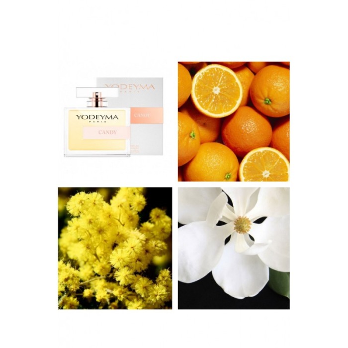 Yodeyma Candy Apa de parfum pentru femei, nuante de portocala, mimosa si magnolie, 100ml [5]