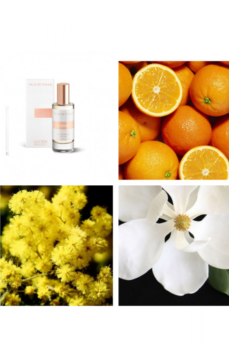 Yodeyma Candy Apa de parfum pentru femei, nuante de portocala, mimosa si magnolie, 15ml [3]