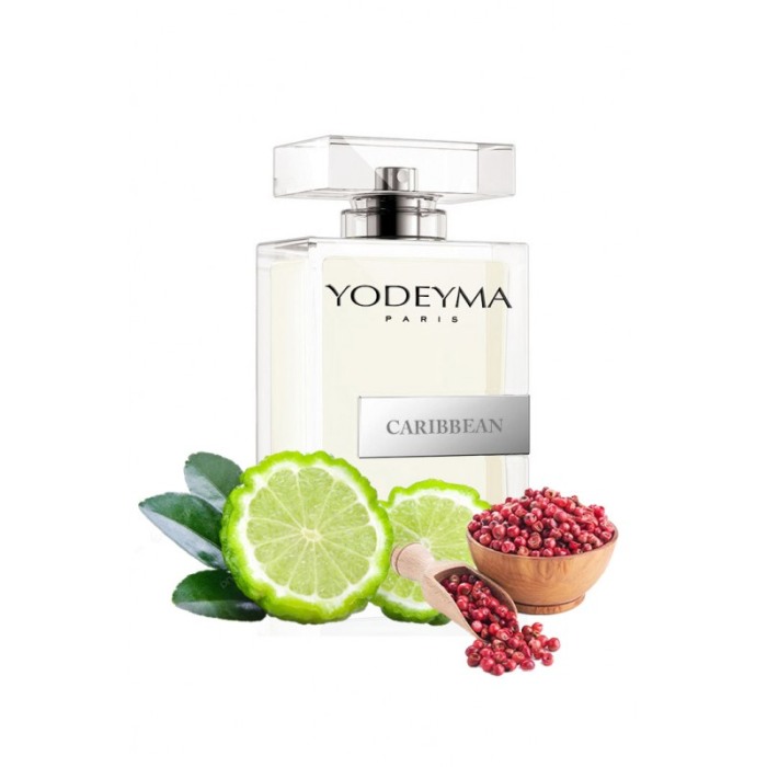 Yodeyma Caribbean Apa de parfum pentru barbati, nuante de bergamota, piper roz si lemn, 100ml [1]