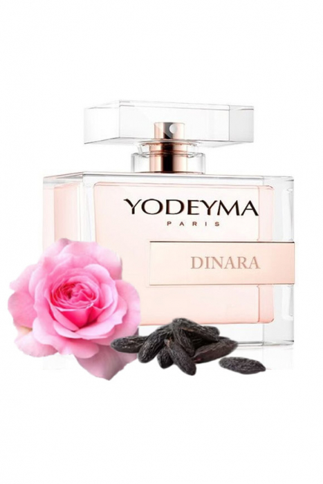Yodeyma Dinara Apa de parfum pentru femei, nuante de trandafir, tonka si mosc, pentru femeia rafinata si sofisticata, 100ml [1]