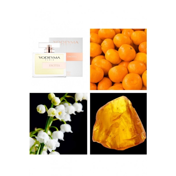 Yodeyma Escitia Apa de parfum pentru femei, nuante de mandarina, lacramioara si chihimbar, 100ml [4]
