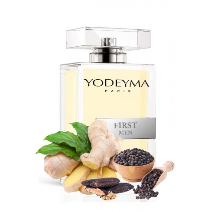Yodeyma First Men Apa de parfum pentru barbati, nuante de piper negru, ghimbir si Haba Tonka, 100ml [1]