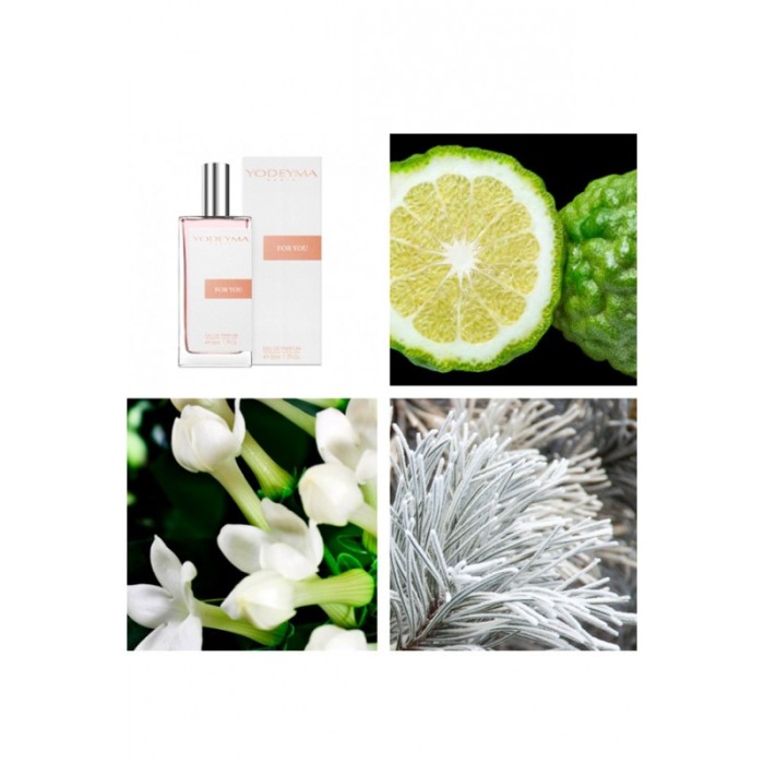 Yodeyma For You Apa de parfum pentru femei, nuante de bergamota, iasomie si cedru alb, 50ml [2]