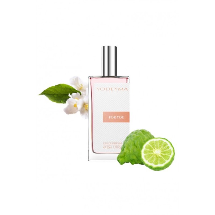 Yodeyma For You Apa de parfum pentru femei, nuante de bergamota, iasomie si cedru alb, 50ml [1]