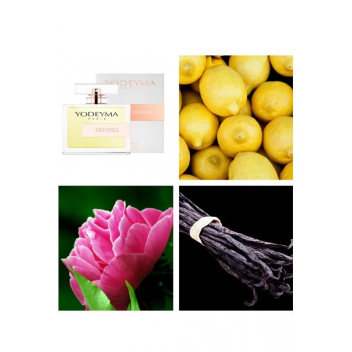 Yodeyma Freshia Apa de parfum pentru femei, nuante de lamaie de Sicilia, peonie si vanilie, 100ml [5]
