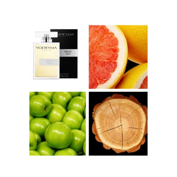 Yodeyma Fruit Men Apa de parfum pentru barbati, nuante de grapefruit, mar si lemn, 100ml [4]