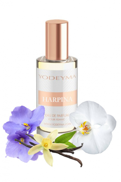 Yodeyma Harpina Apa de parfum pentru femei, nuante de floare de saintpauli, orhidee, vanilie, 15ml [1]