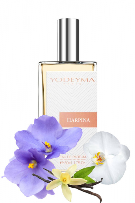 Yodeyma Harpina Apa de parfum pentru femei, nuante de floare de saintpauli, orhidee, vanilie, 50ml [1]