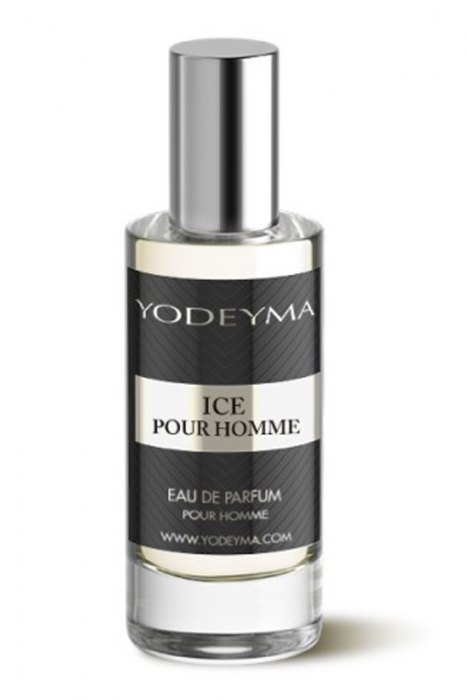 Yodeyma Ice Pour Homme Apa de parfum pentru barbati, nuante de bergamota, Floare de Pomelo si mosc alb, 15ml [2]