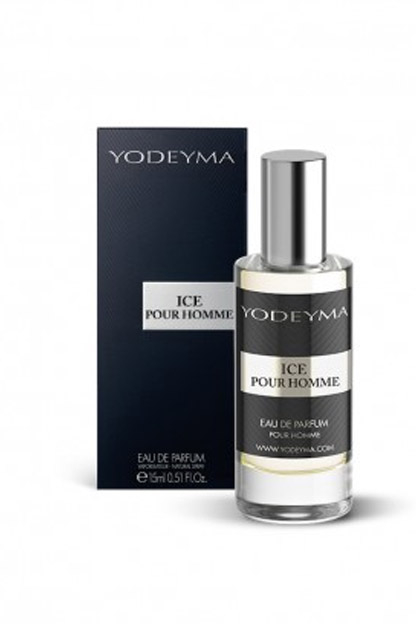 Yodeyma Ice Pour Homme Apa de parfum pentru barbati, nuante de bergamota, Floare de Pomelo si mosc alb, 15ml [3]