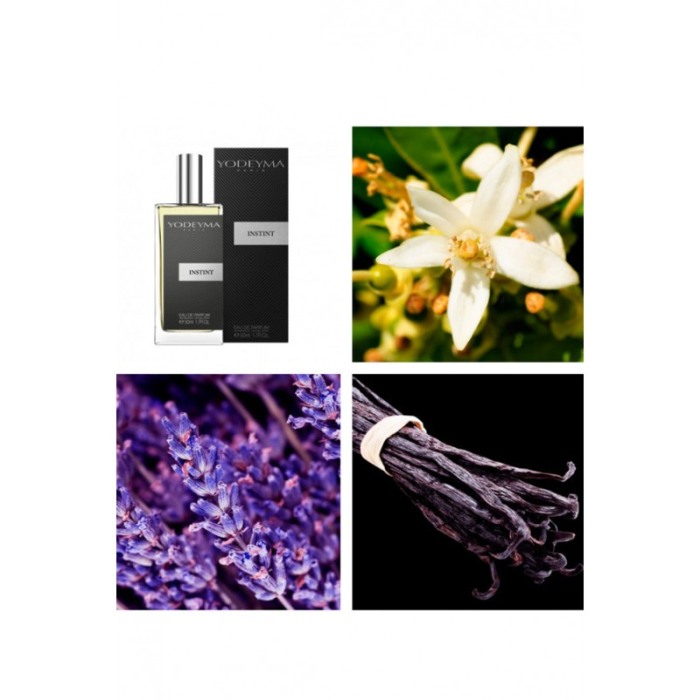 Yodeyma Instint Apa de parfum pentru barbati, nuante de azahar, lavanda si vanilie, 50ml [3]