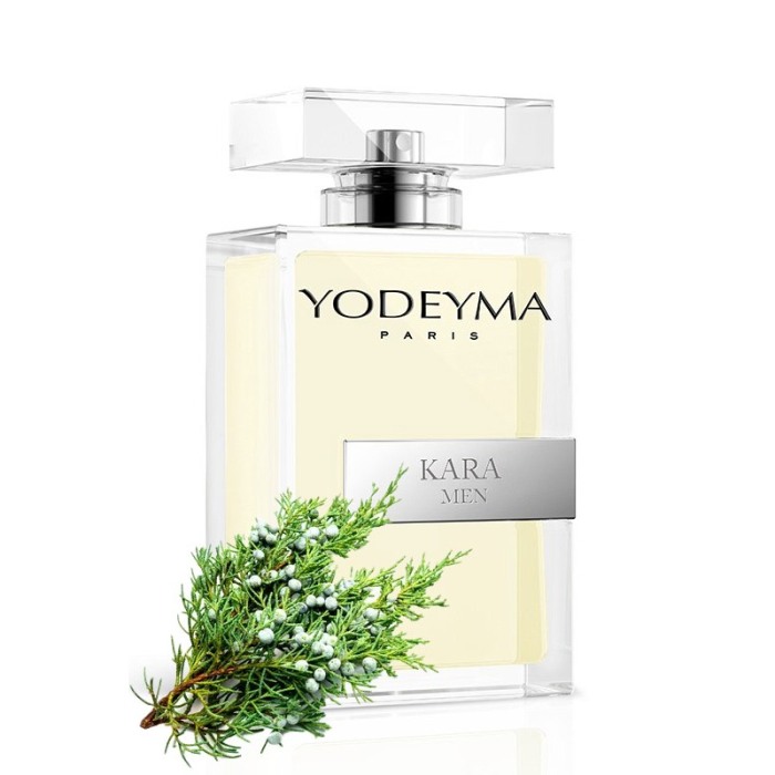 Yodeyma Kara Men Apa de parfum pentru barbati, nuante de ienupar, rozmarin si lichen de prun, 100ml [1]