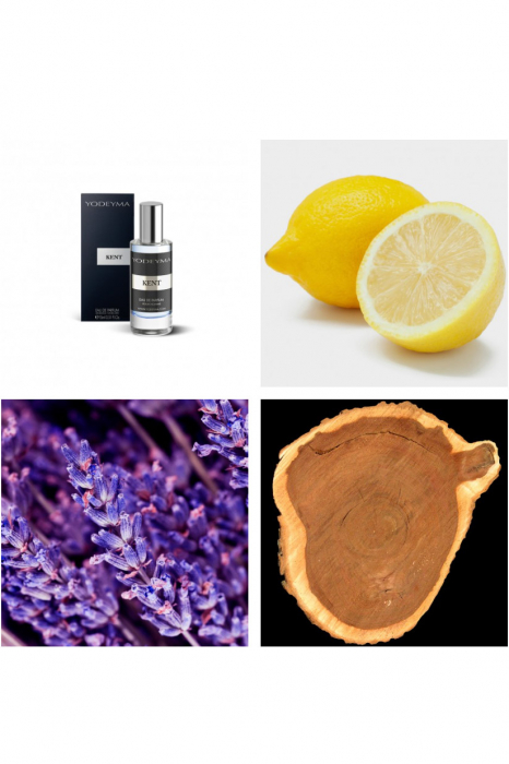 Yodeyma Kent Apa de parfum pentru barbati, nuante de lamaie, lavanda si cedru, 15ml [4]